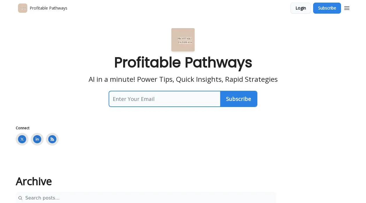 Profitable Pathways